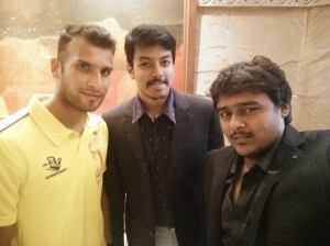 With Ishwar Pandey, Chennai Super Kings